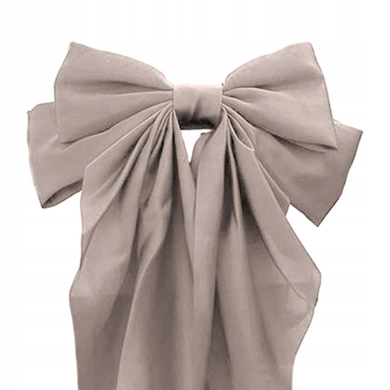 Bowknot Helmet Decor Cute Helmet Accessories Large Bow Helmet Gray Packaging status original