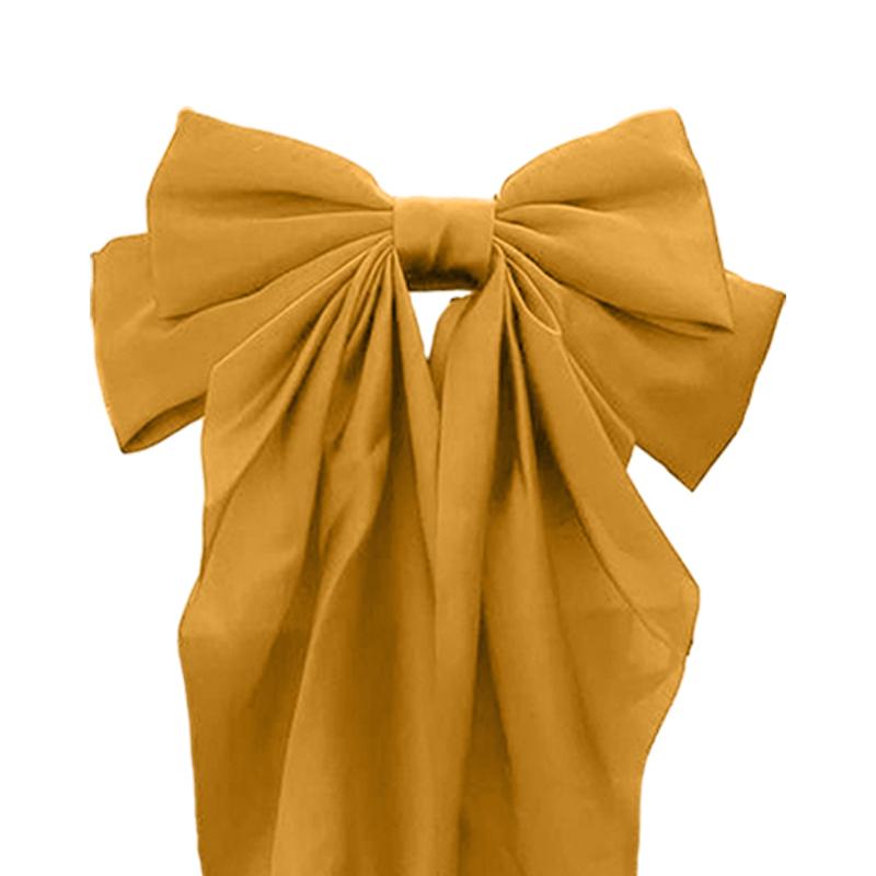 Bowknot Helmet Decor Cute Helmet Accessories Large Bow Helmet Yellow Packaging status original
