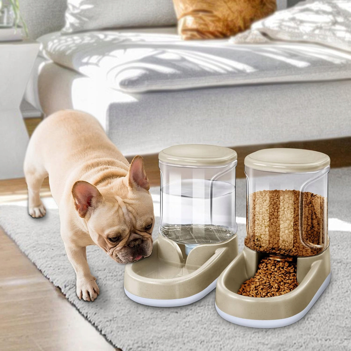 Bowls Water Feeder Automatic 2 Pcs Dog Cat Set 3,8L Lucky-M Packaging status original