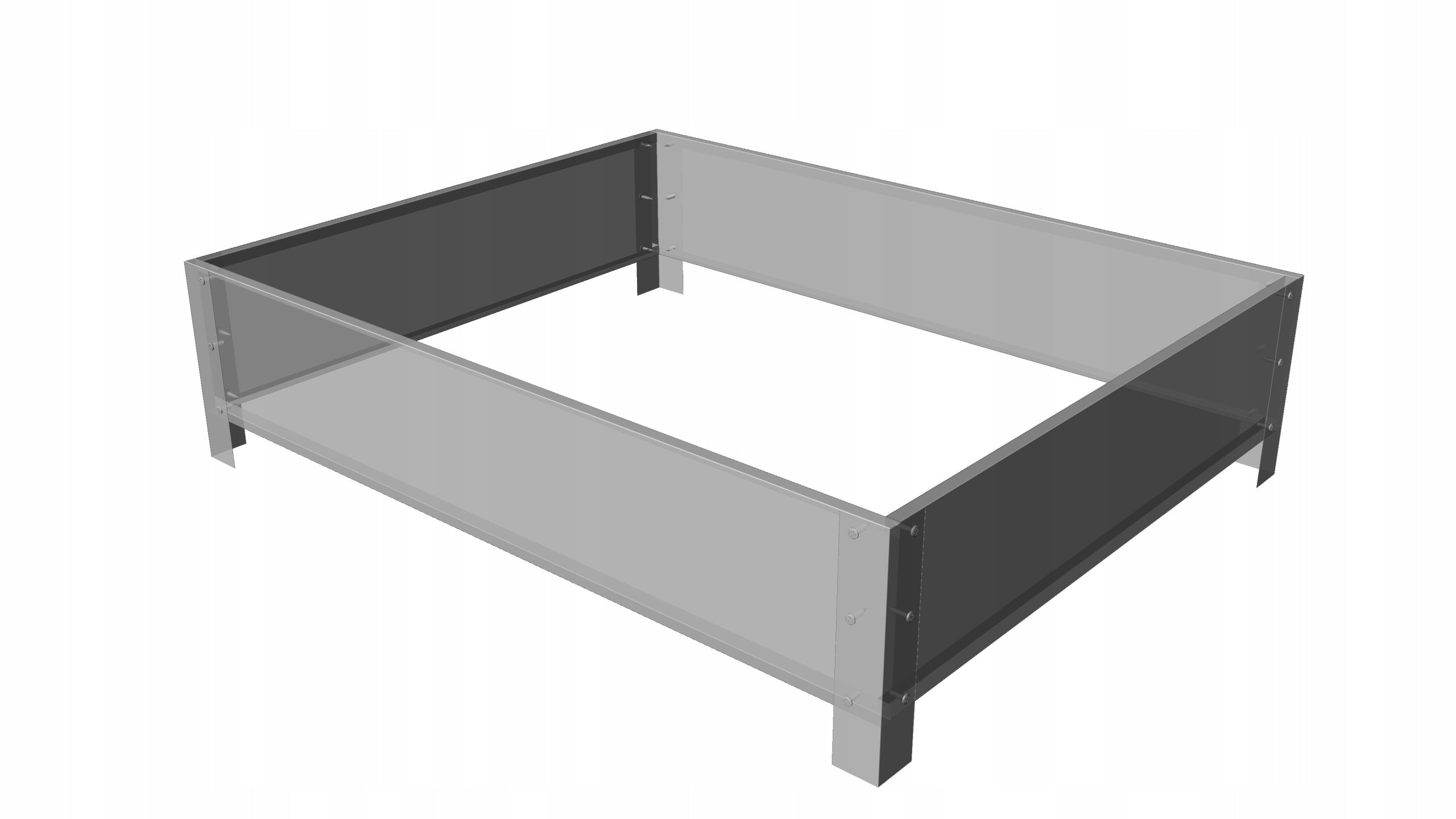 Box AGAON Extension 100x80 ZINC bed raised vegetable garden metal