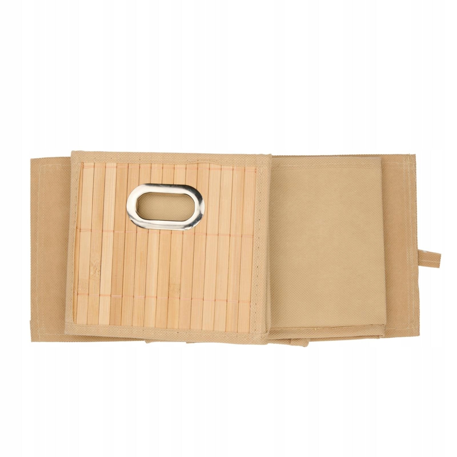 Box Storage Container Organizer Bamboo Alpina 31x15x14cm Beige Brand Alpina