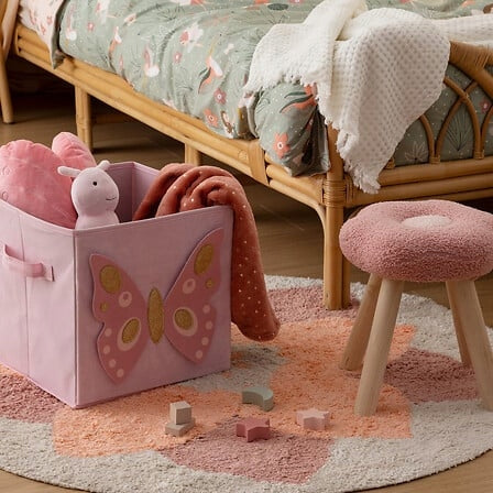Box for bookcase Butterfly 29x29cm pink Brand Atmosphera