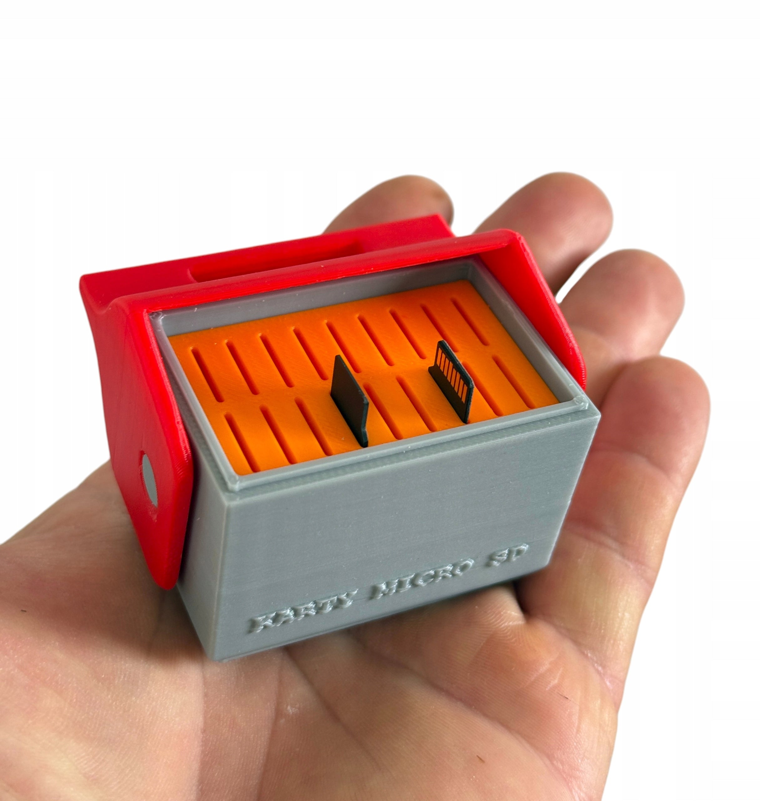 Box, microSD card organizer – 18 slots, personalization