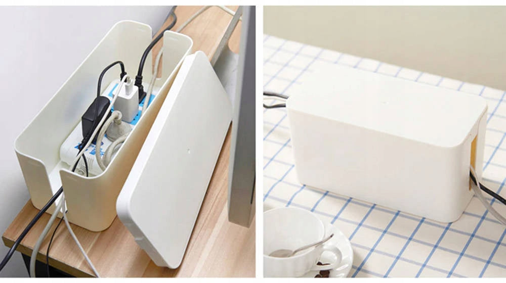 Box organizer for cables and strips size L (Black) /Strado Color black