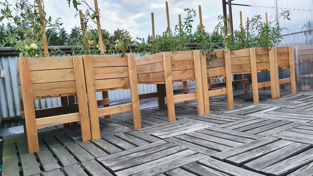 Box, vegetable garden, herbarium, flowerpot 124x30x29cm Material wood