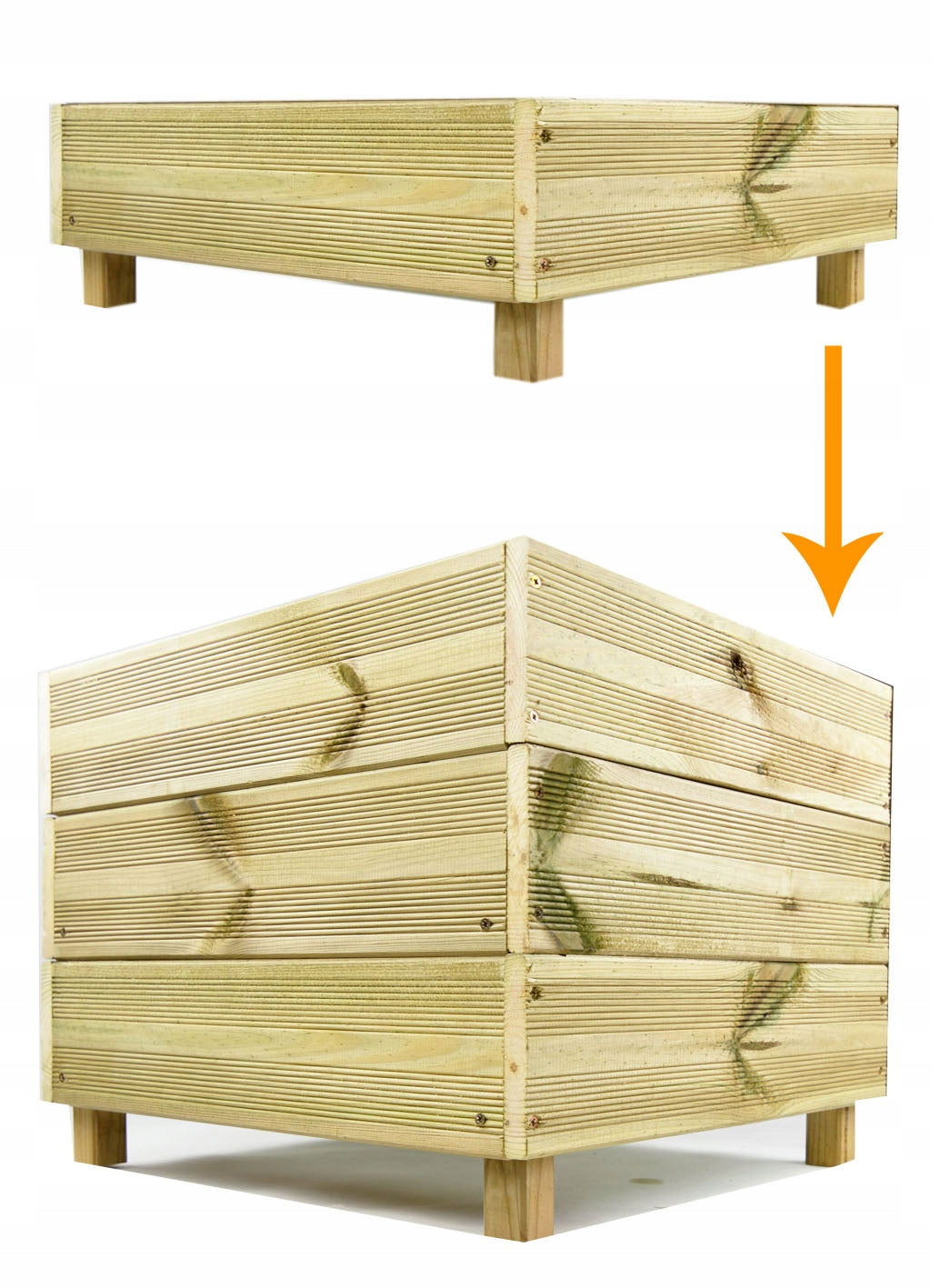 Box, vegetable garden, herbarium, flowerpot 124x30x29cm Maximum length 30 cm