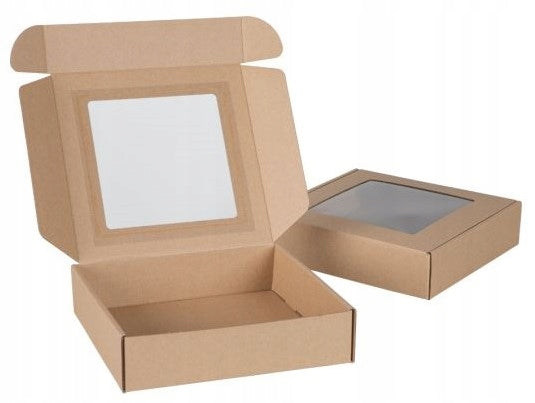 Box with Window 20x20x5cm Gift Box Cardboard Fashion For Gift