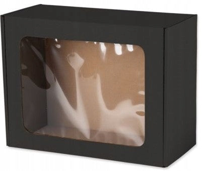 Box with Window Black 25x20x10 Gift Box Fashion For Gift