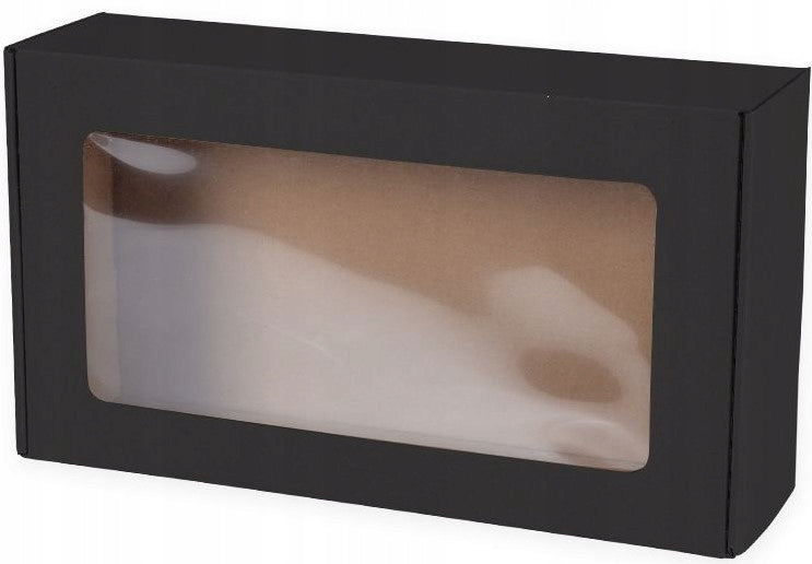 Box with Window Black 35x20x10 Gift Box Fashion For Gift