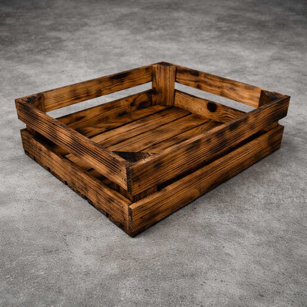 Box wooden cage box fruit apple manufacturer 40x30x10 tanned Packaging status original