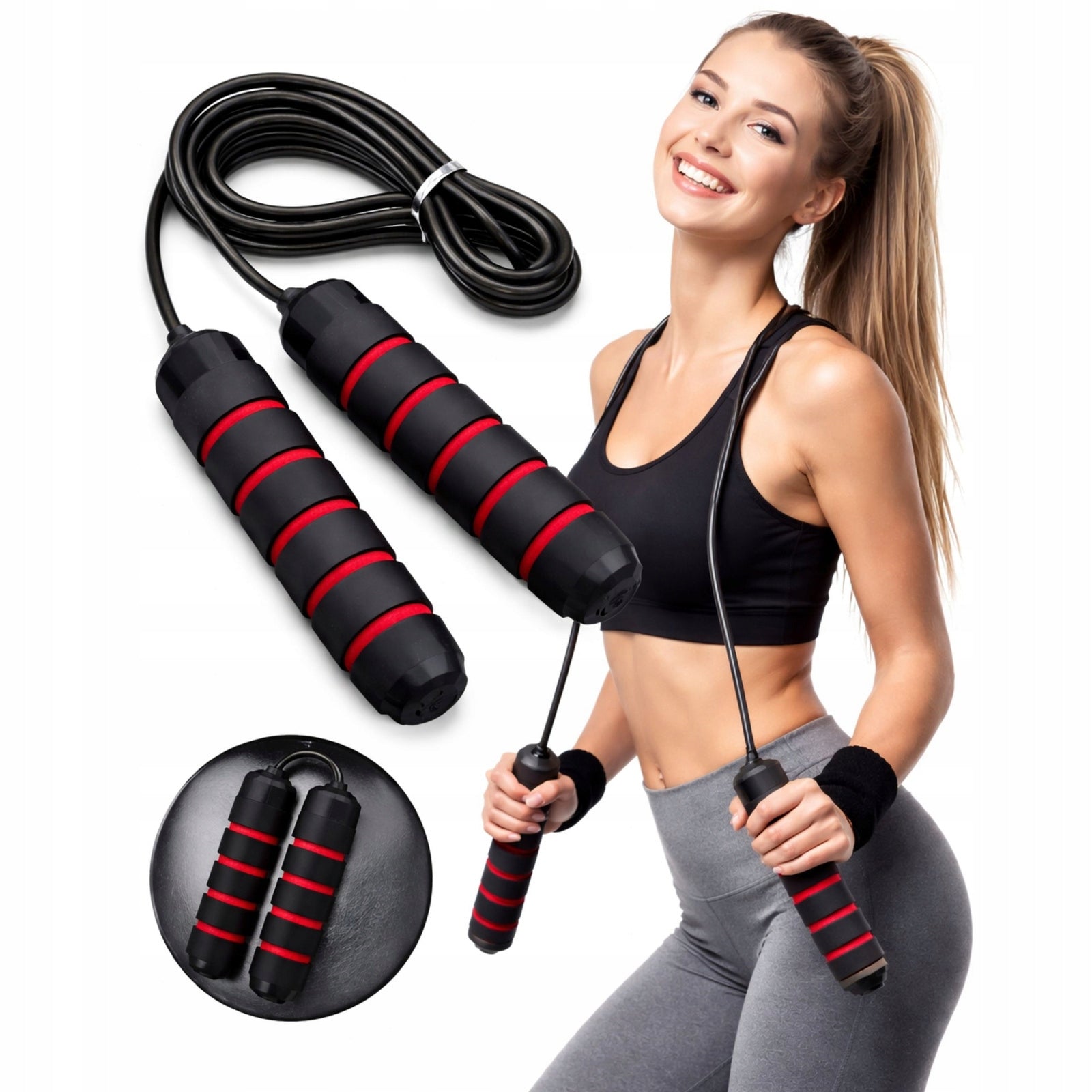 Boxing Bearing Jump Rope Adjustable Non-Slip Training Crossfit