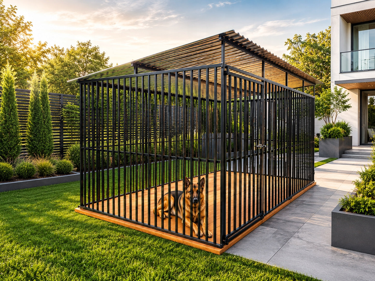 Boxing Cage PLAYPEN FOR DOG black STRONG PLAYPENS Whole Poland FAST DEADLINE ! Material of manufacture metal