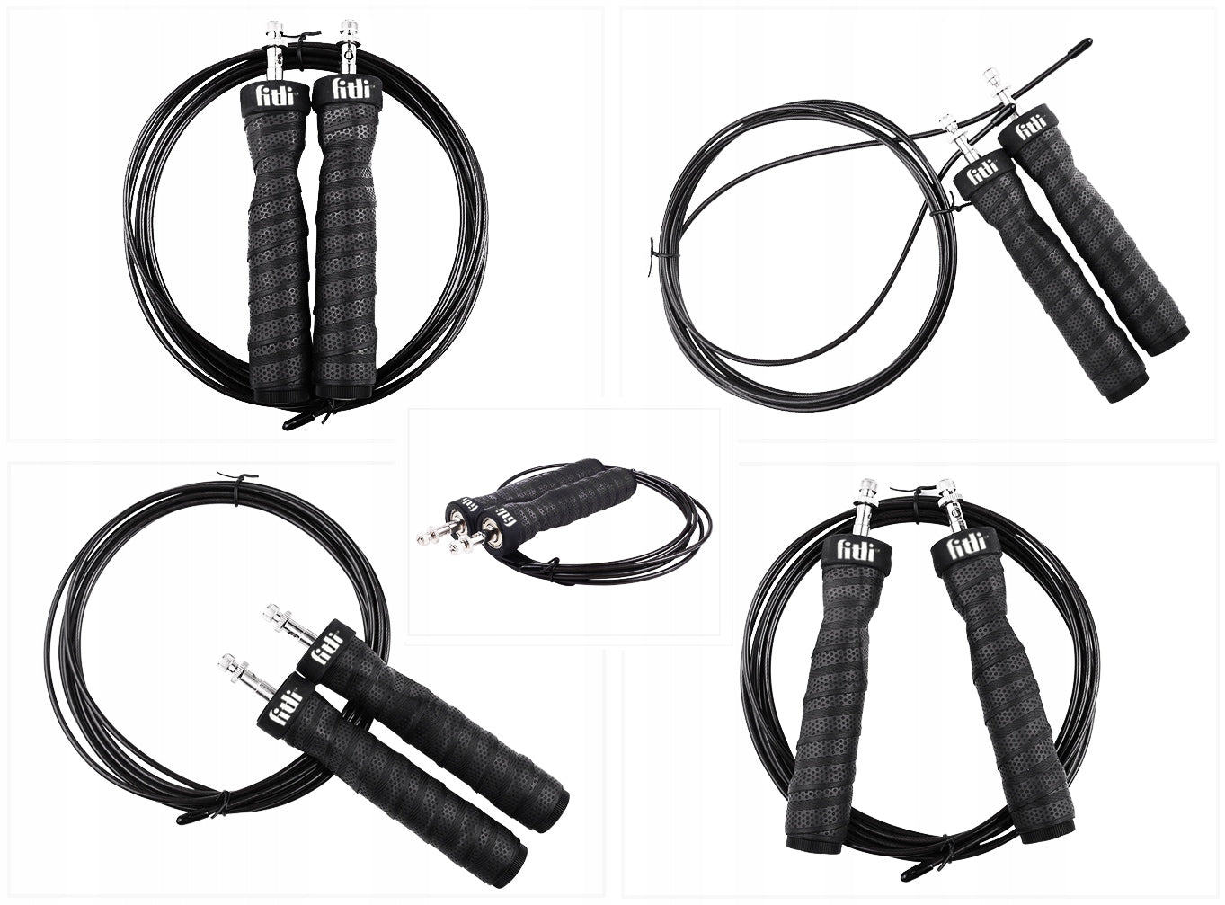 Boxing Jump Rope Adjustable Aluminum with Bearings Cossfit Fitness 300cm Kind made of plastic