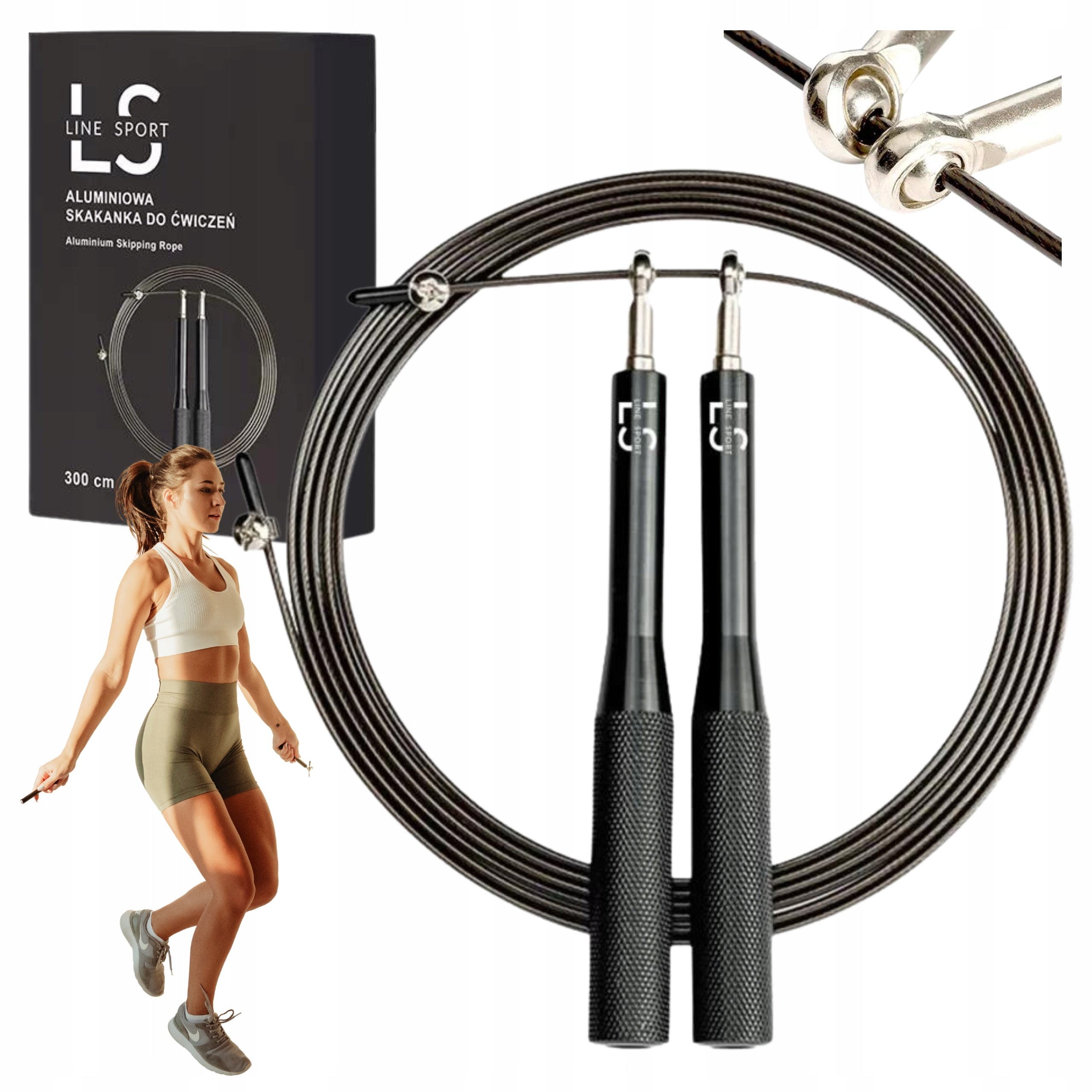 Boxing Jump Rope Aluminum for Exercise Adjustable Crossfit Line Sport 3m
