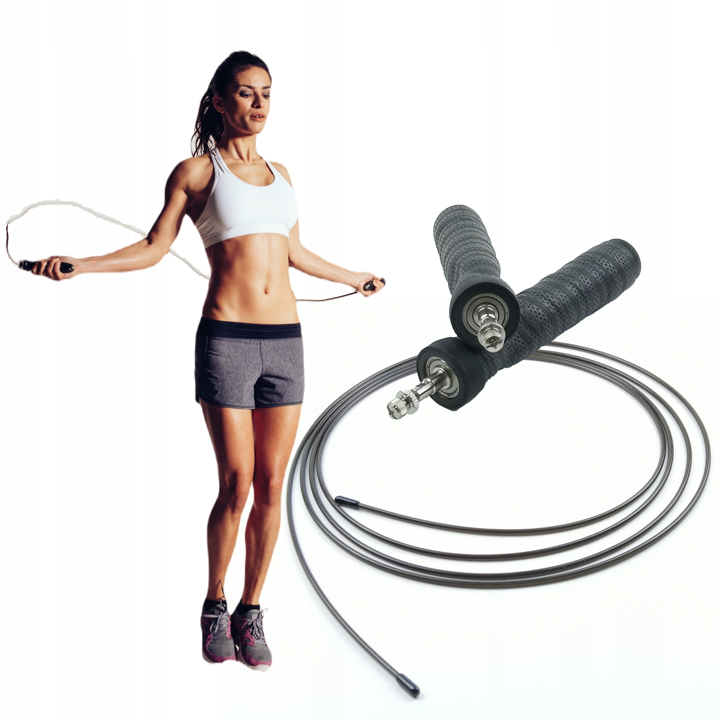Boxing Jump Rope CROSSFIT ADJUSTABLE with Load Bearings Professional