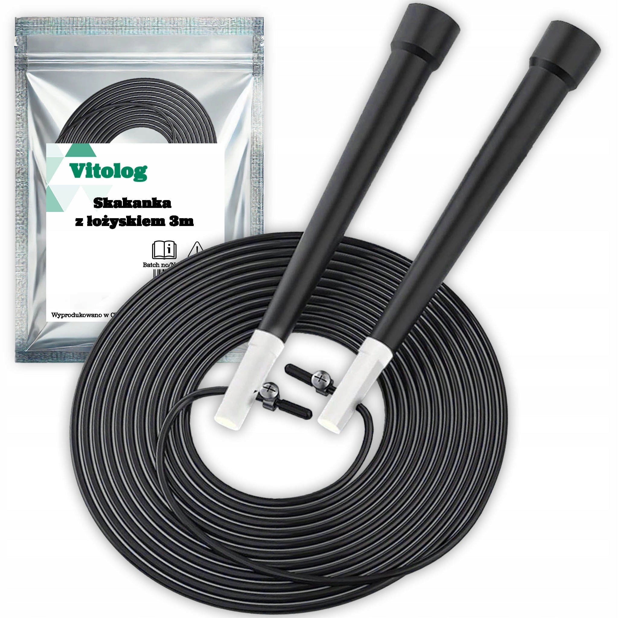Boxing Jump Rope with Training Bearing Adjustable for Crossfit Exercises 3m