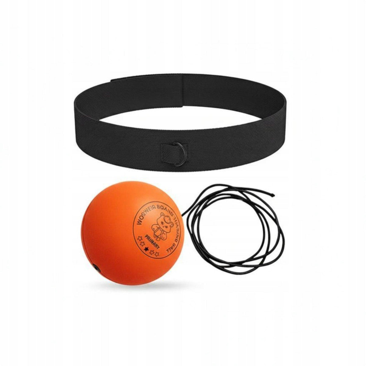 Boxing Reaction with Adjustable Head Mount for Punching Orange Ball 8CM