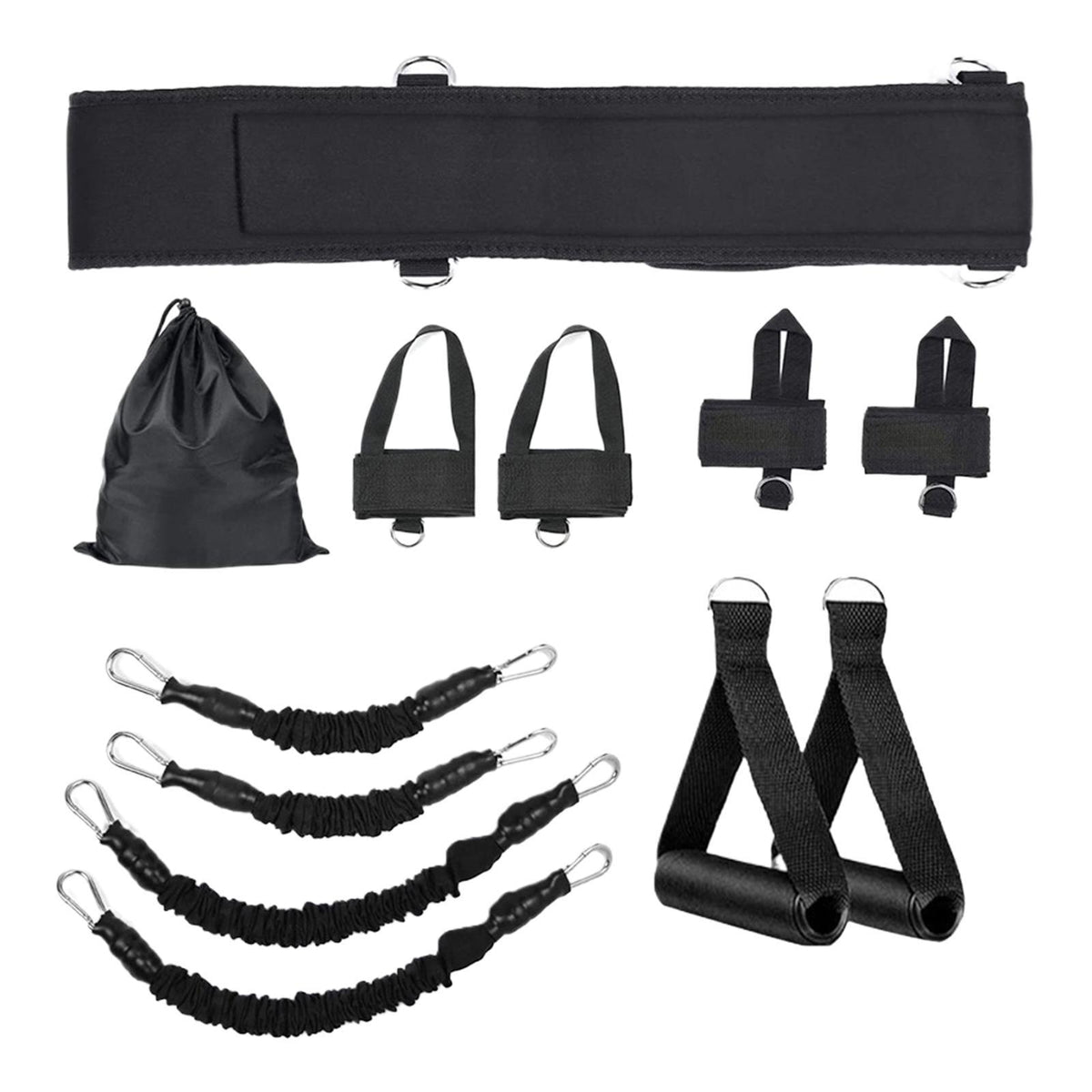 Boxing Resistance Bands Leg Strength Training 140lbs Ankle Straps Exercise Color black