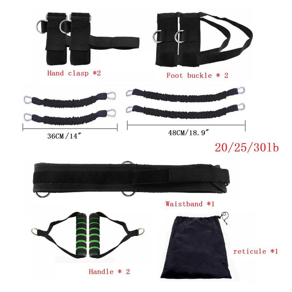 Boxing Resistance Bands Set Fitness Elastic Straps Strength Trainer 30lbs Packaging status original