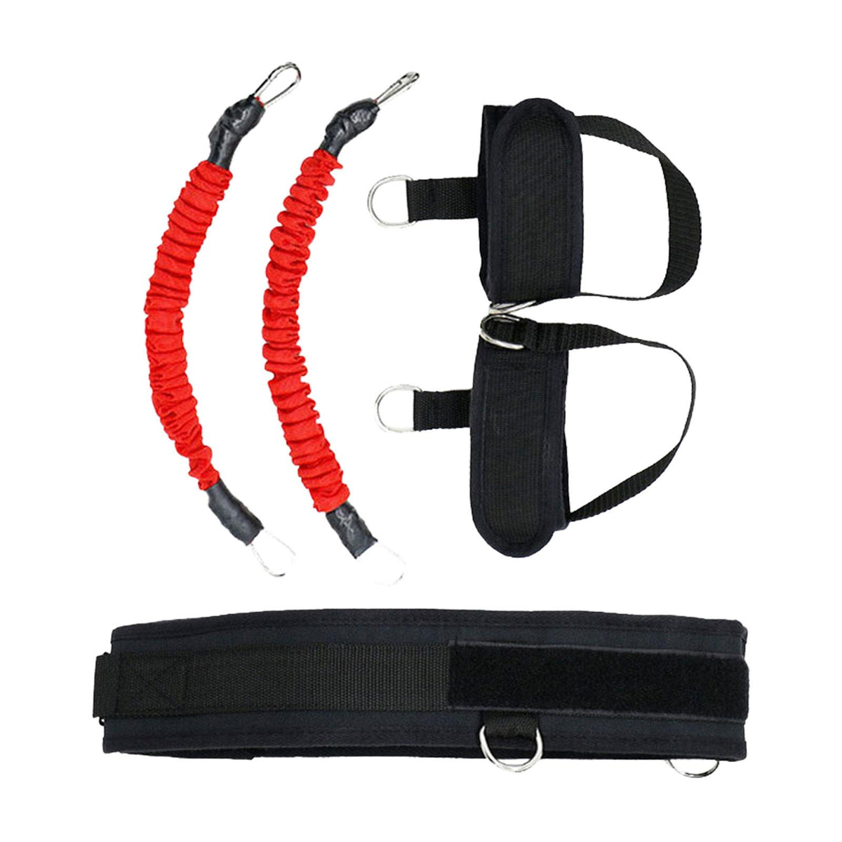 Boxing Resistance Bands Set Speed Agility Training Jumping red 50 pounds Color multicolor
