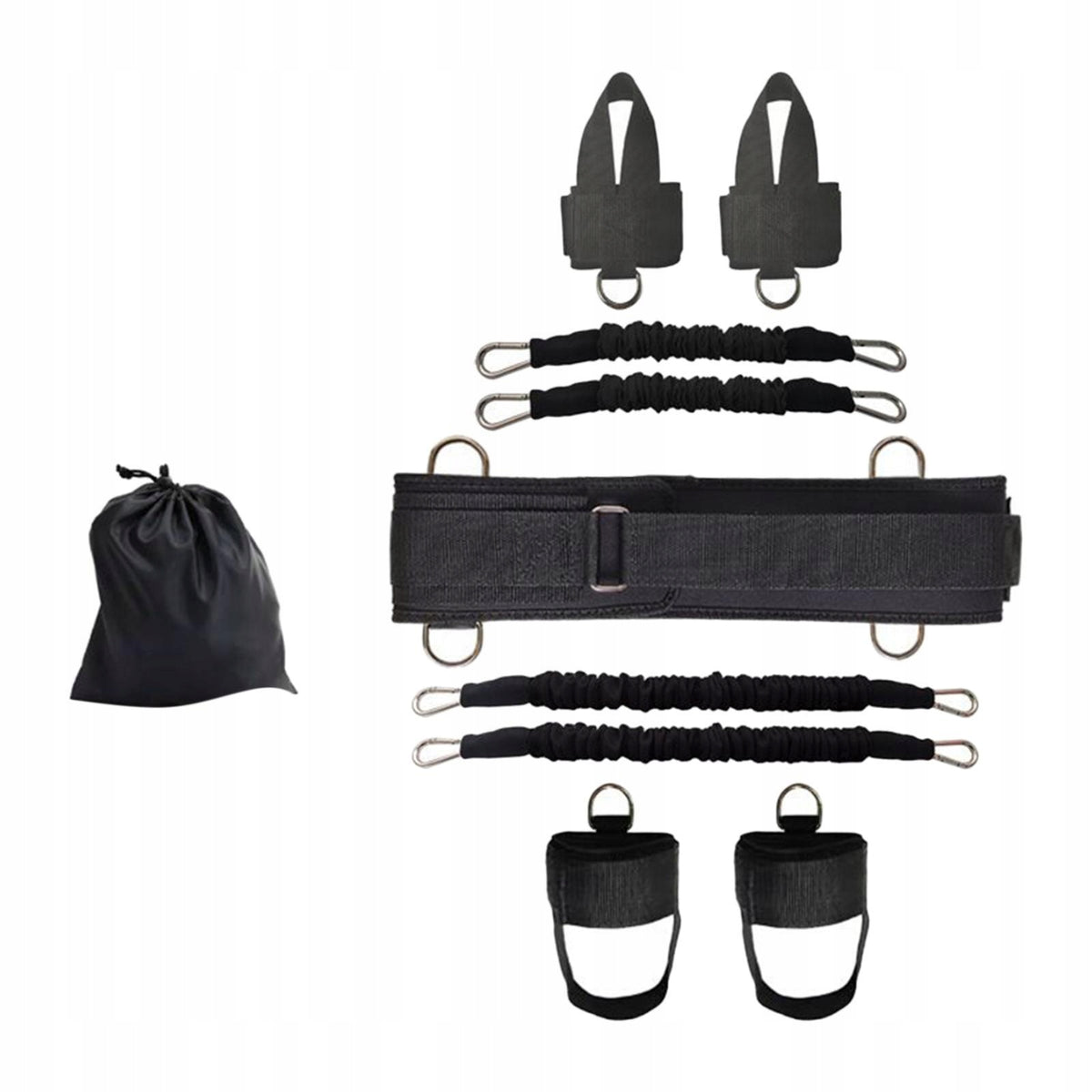 Boxing Resistance Bands Set Speed and Agility Training Tool with Black