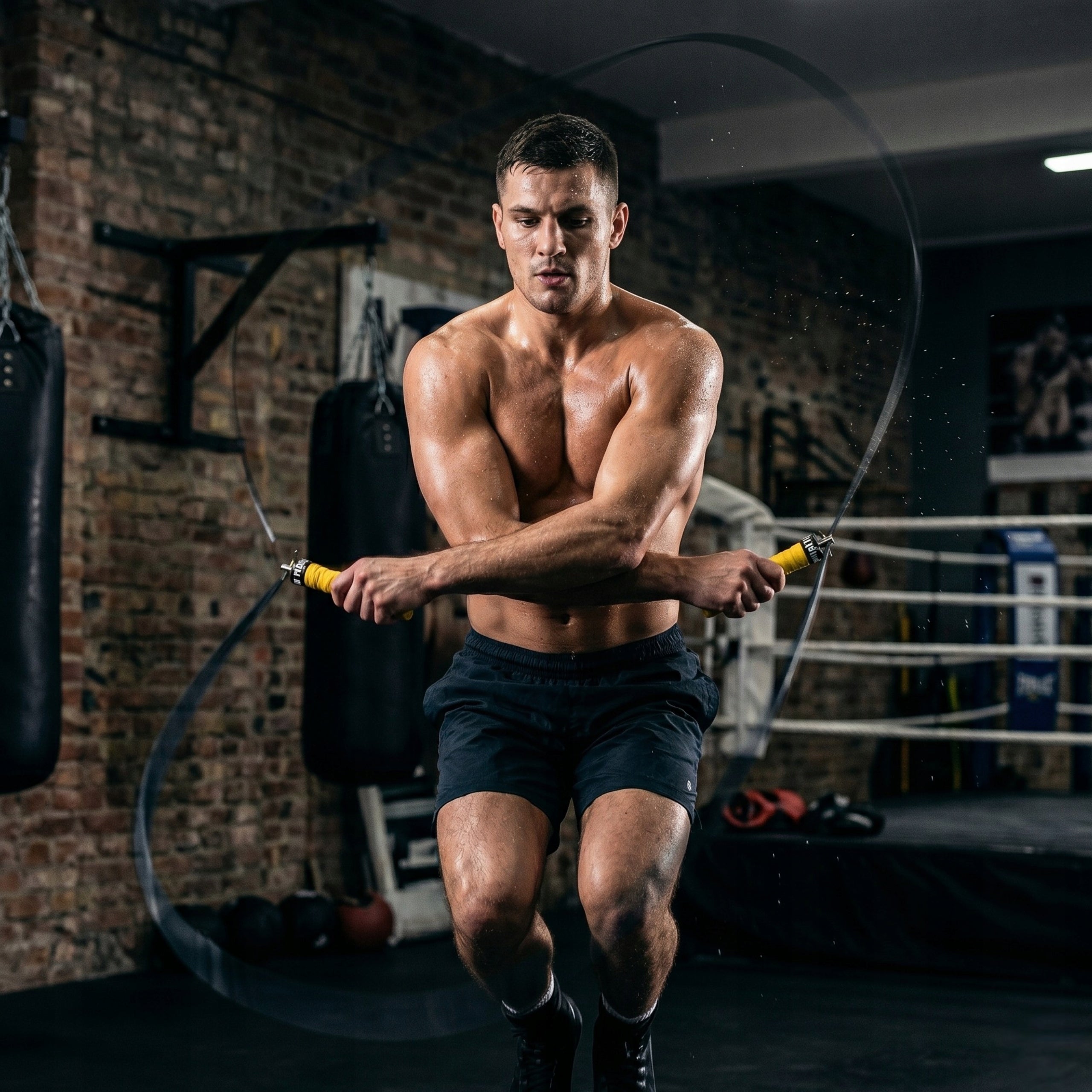 Boxing Sports Jump Rope Adjustable with Non-Slip Crossfit Bearings Kind nylon