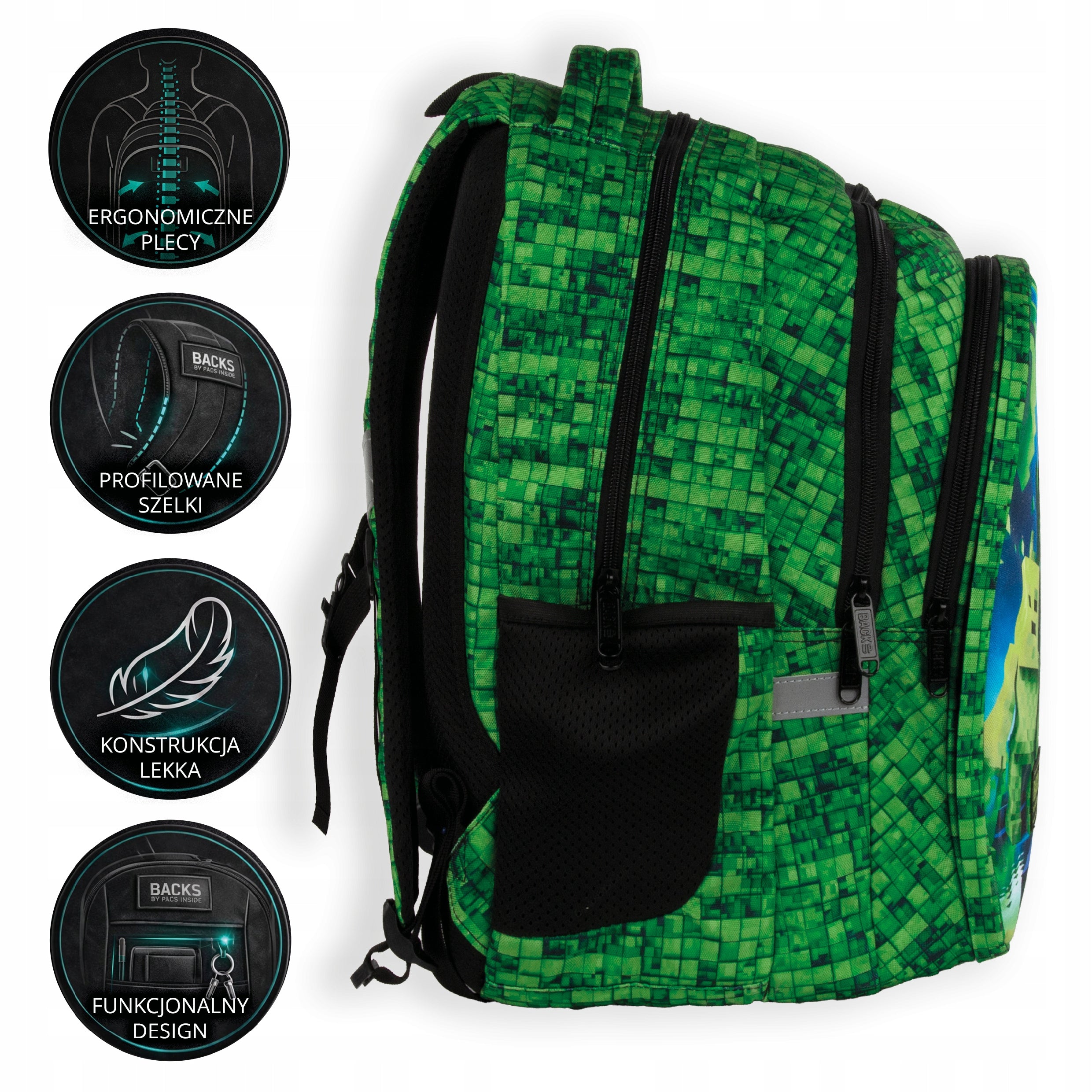 Boys' School Backpack BackUP Gaming Brand Back Up
