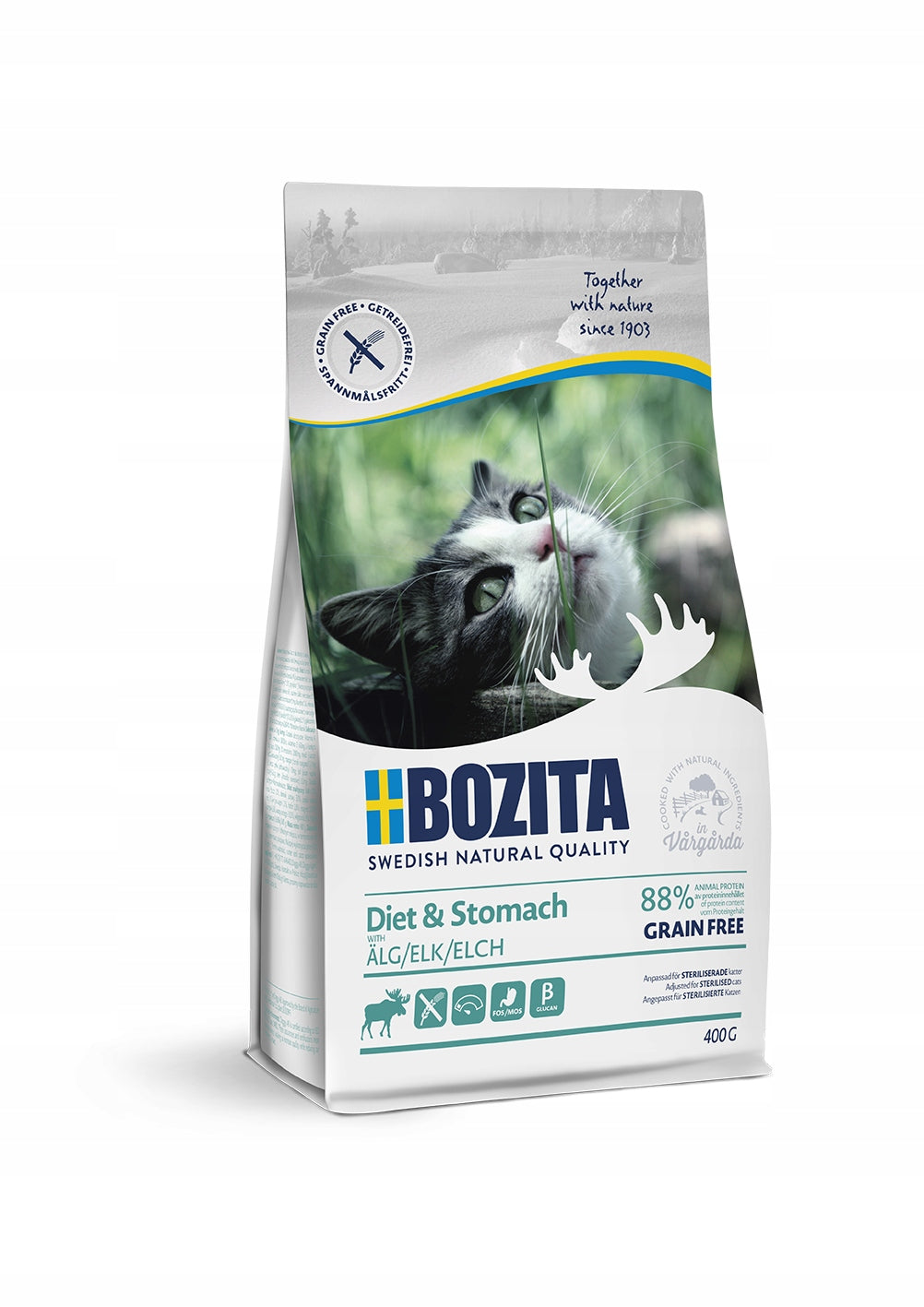 Bozita Diet & Stomach Grain Free Elk Moose 400g