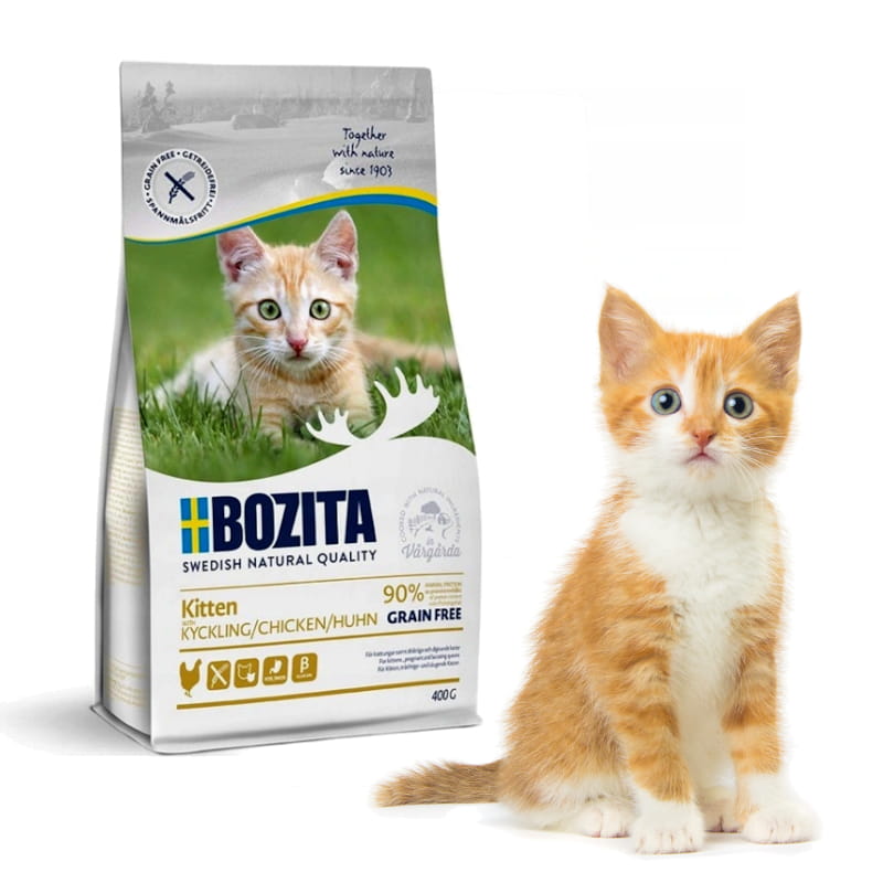 Bozita Kitten Grain Free Chicken Dry Food for Kittens 400g