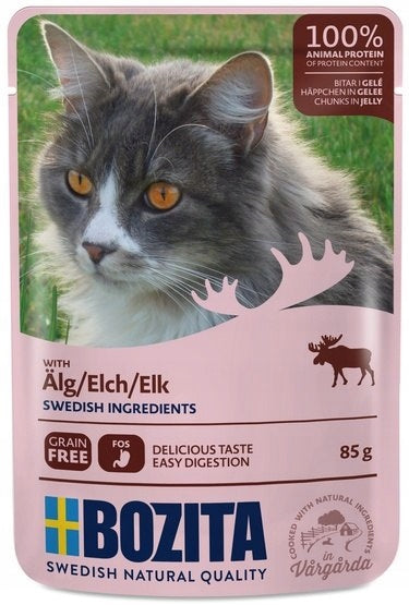 Bozita sachet - pieces in jelly with elk 85g