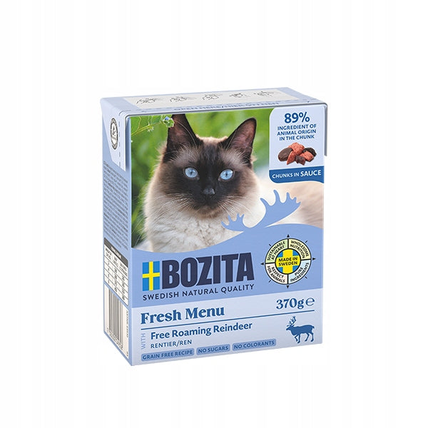 Bozita wet cat food reindeer in sauce 370 g natural composition