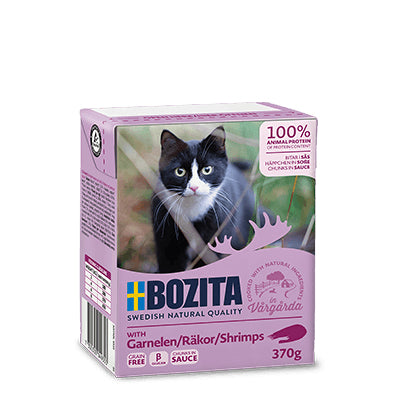 Bozita wet cat food shrimp in sauce 370 g natural ingredients Manufacturer code 4935