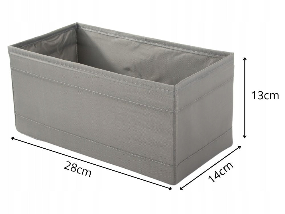 Bra Organizer Underwear Drawer Wardrobe Grey 28x14x13cm Brand Verk Group