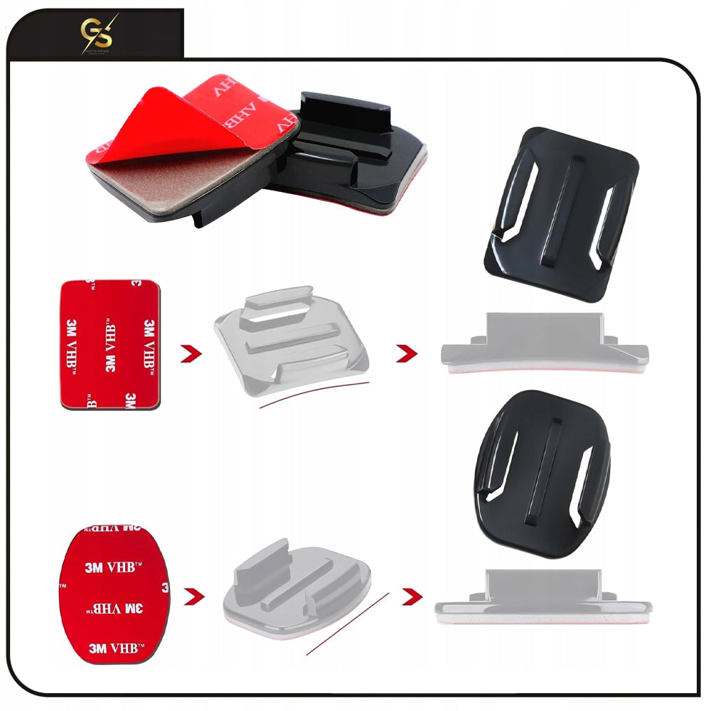 Bracket Adapter Adhesives 3m GoPro Camera Accessories DJI Action Insta 16pcs Packaging status original
