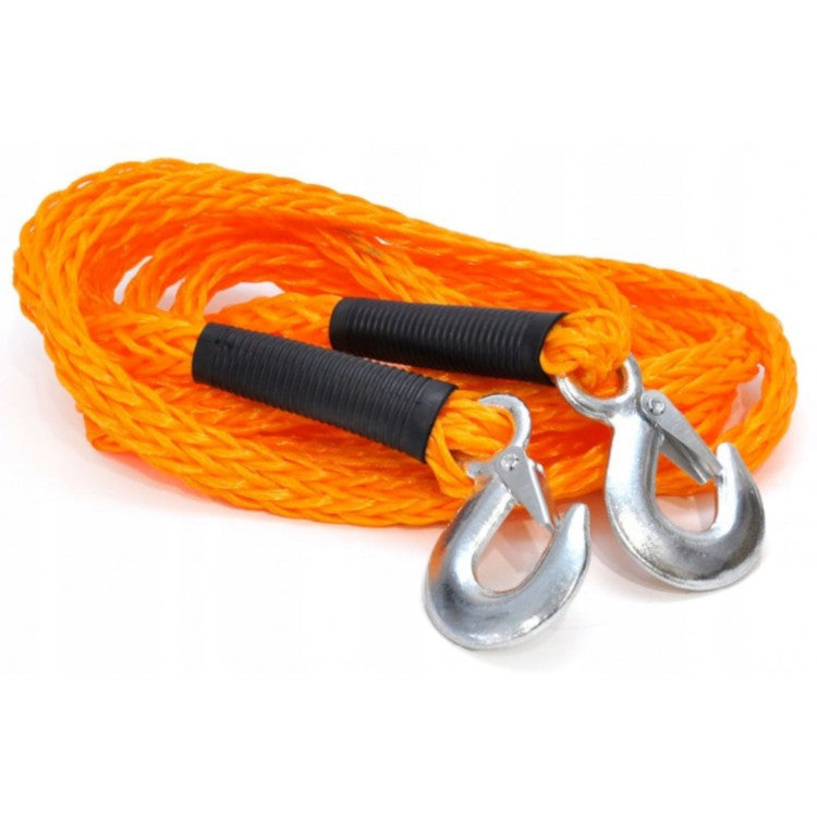 Braided TOW LINE WITH HOOKS 4500kg 4m 4.5t