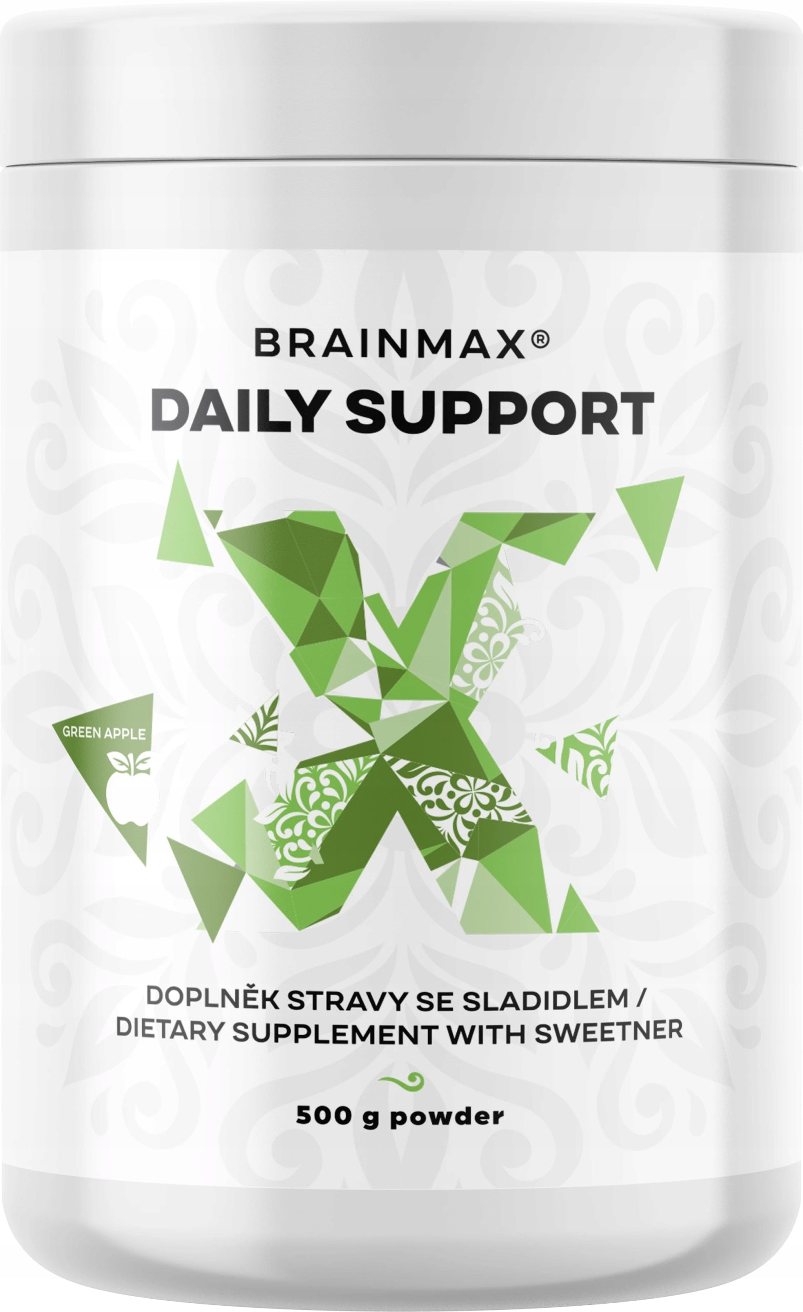 BrainMax Daily Support, green apple, 500g