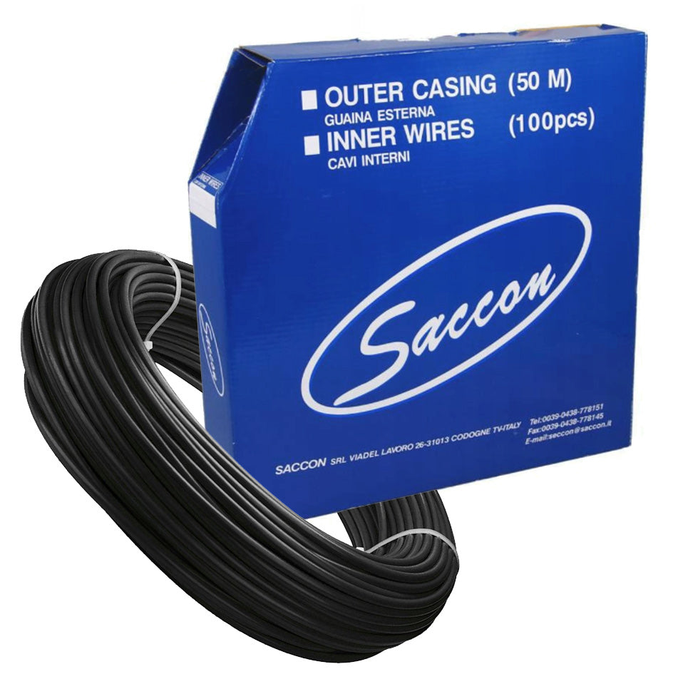 Brake armor 1m, black - steel braid + Teflon Manufacturer code HJ-DCP001