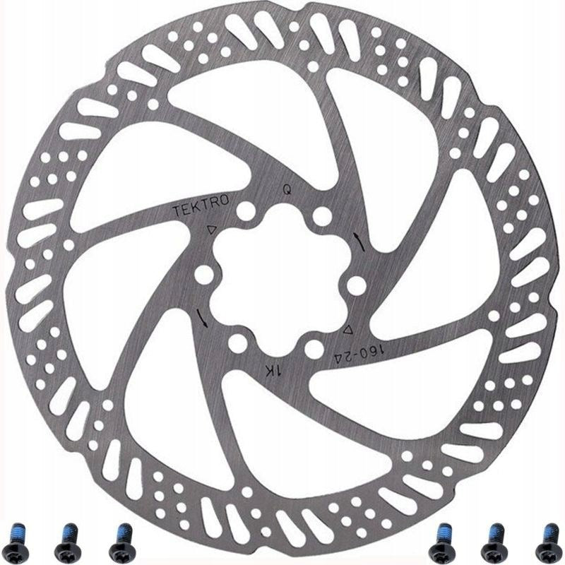Brake disc Tektro TR160-24 160 mm (6") 6 screws Manufacturer code TR160-24