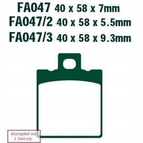 Brake pads EBC Brakes SFA047HH