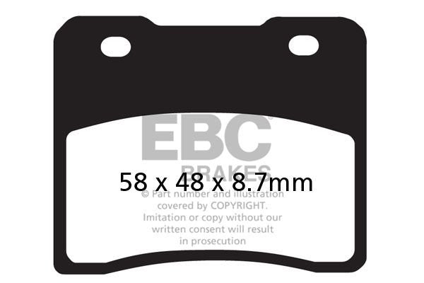 Brake pads EBC FA102 (set for 1 discs)