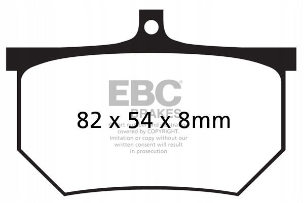 Brake pads EBC FA107A (set for 1 discs)