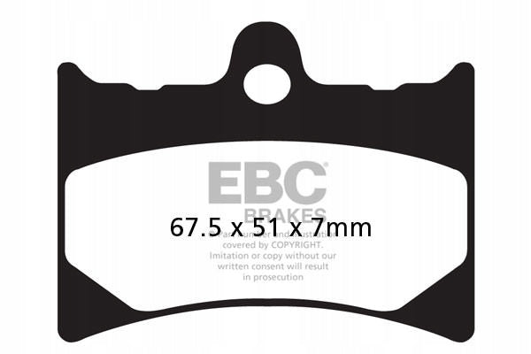 Brake pads EBC FA126R (set for 1 discs)
