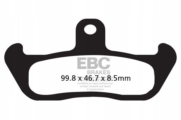 Brake pads EBC FA134R (set for 1 discs)