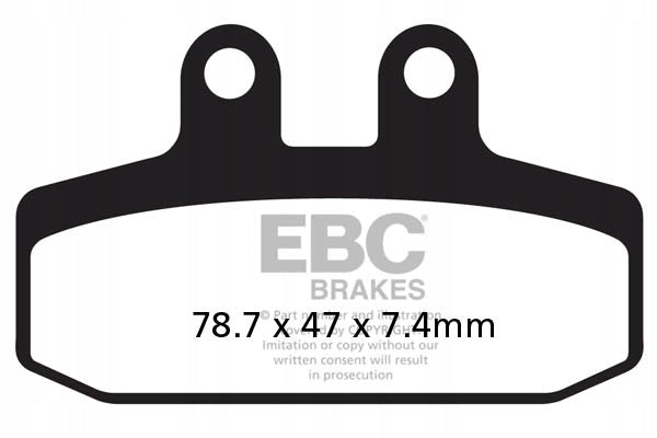 Brake pads EBC FA256HH reinforced (set for 1 discs)