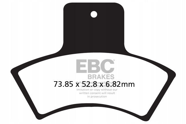 Brake pads EBC FA270R (set for 1 discs)