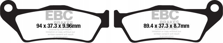 Brake pads EBC FA671 (set for 1 discs)