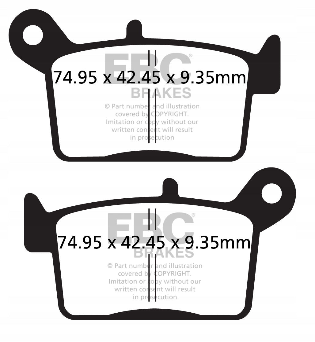 Brake pads EBC FA697 (set for 1 discs)