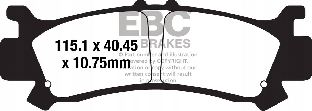 Brake pads EBC FA701TT