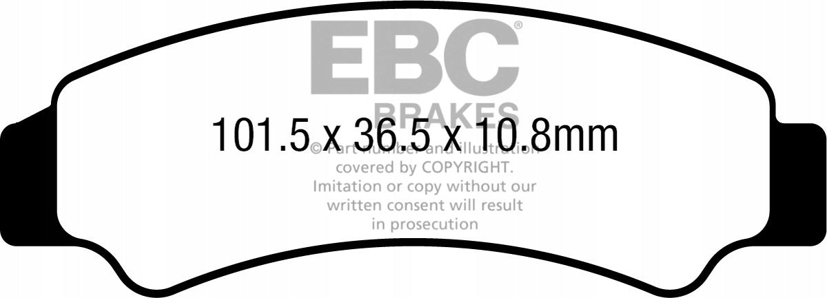 Brake pads EBC FA726TT (set for 1 discs)