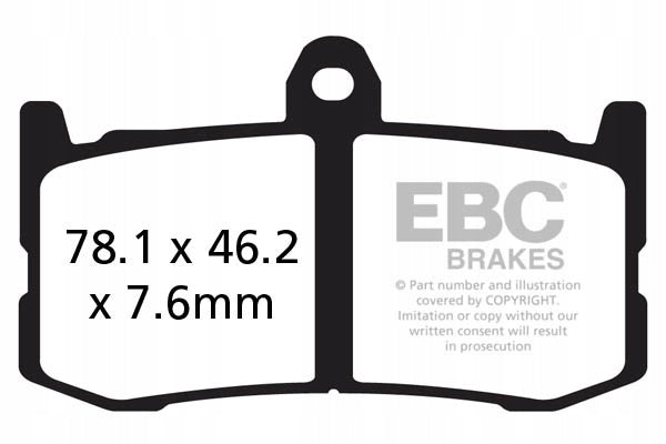 Brake pads EBC GPFAX491HH track/professional (1 disc set)